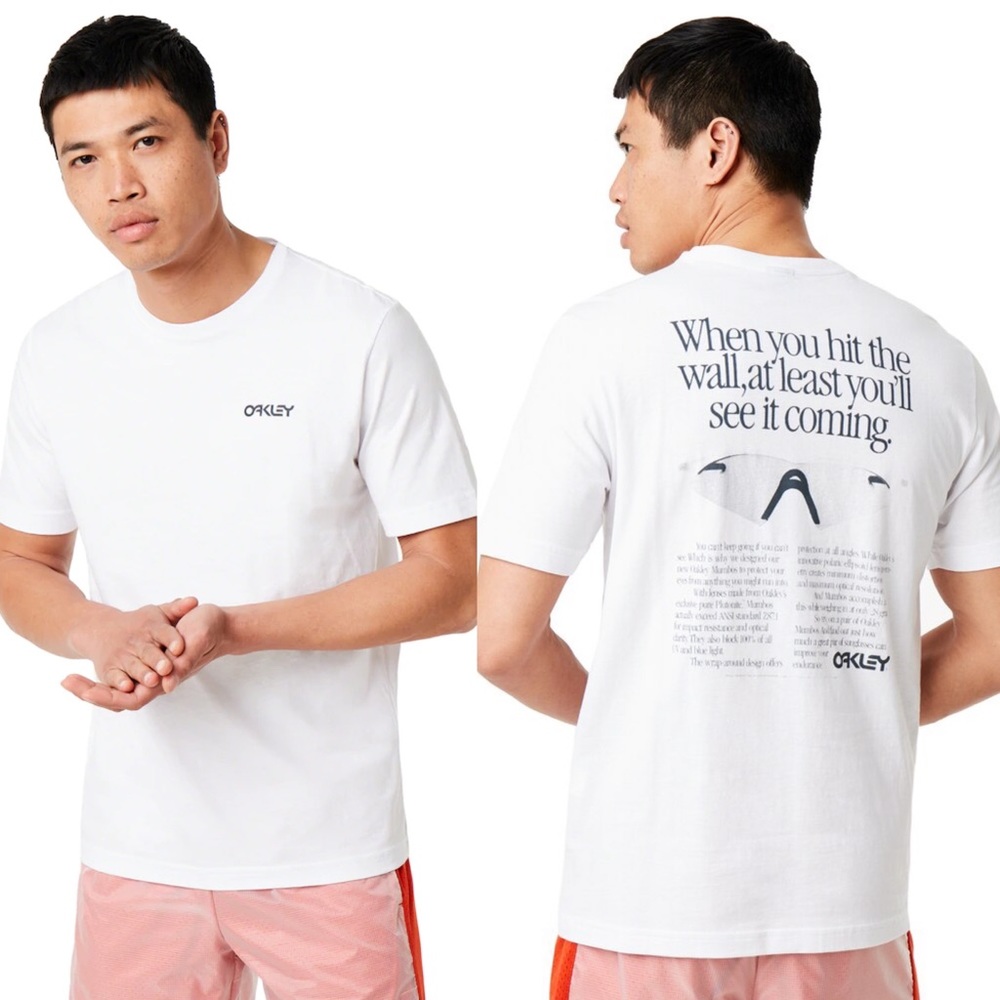 Oakley Men's Back AD Heritage Tee White